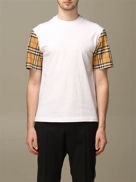 t-shirt uomo burberry check|Burberry Check shirt men's.